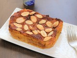 Eggless Bread Custard Pudding