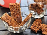 Healthy No Bake Oats Jaggery Bars