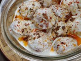 Non-Fried Dahi Vada | Instant Dahi Bhalla with Besan