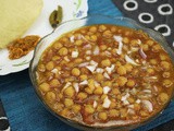 Punjabi Chana Masala with Homemade Chana masala powder