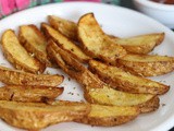 Roasted Garlic Potato Wedges