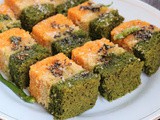 Tri colour Dhokla | Tiranga Rava Dhokla Recipe