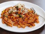Whole Wheat Pasta in Red Sauce