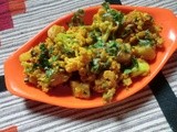 Aloo gobhi with curd