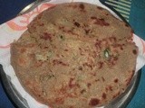 Bajre ka paratha with cucumber stuffing