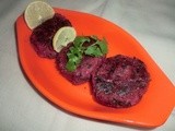 Beetroot and spinach cutlet