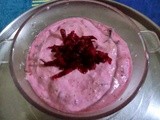 Beetroot raita