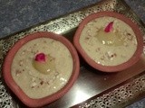 Mango rabri prepared in milk powder and kewra water /मिल्क पाउडर के साथ बनायीं रबड़ी