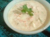 Navratri spacial -----Cucumber and carrot raita