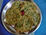 Palak aur singhade ke aate ki poori