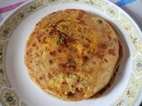 Paratha with leftover Ingredients