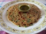 Paratha with onion greens