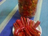 Red chili pickle /लाल मिर्च का अचार