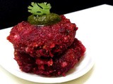 Sabudana , beetroot tikki / साबूदाना और चुकंदर की टिक्की