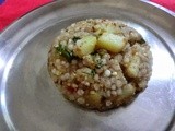 Sabudana khichdi with potato