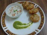 Sabudana tikki/ sago vada/साबूदाना टिक्की