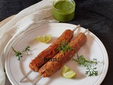 Safed Rahna Ke Seekh Kebab/ White Kidney Beans Kebab