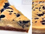 Baked Blueberry Swirl Cheesecake