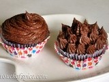 Chocolate Cupcakes with Fudge Frosting