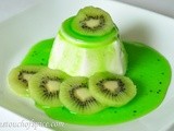 Vanilla Panna Cotta with Kiwi Topping