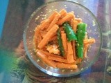 Carrot and Green Chili Pickle / Picklish post