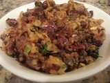 Chana Masala Dosa / Black Chickpea and Potato filled savory Crepe