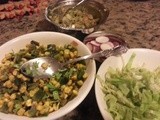 Corn and Poblano Tostadas with Guacamole