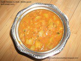 Dudhi Bataka nu shak | Bottle gourd and potato curry
