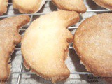 Egg less Cardamom Crescent Cookies
