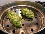 Kale Spinach Muthia / Kale Spinach Steamed Dumplings