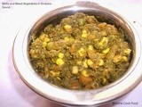 Methi (Fenugreek leaves) and Mixed vegetables in Vindaloo Sauce