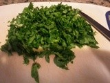 Moong dal and  Muli ki bhaji / Yellow Spilt lentils with white radish greens