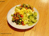 Polenta with Mexican Toppings and Salad