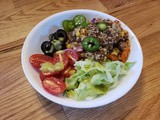 Quinoa Vegetarian Beef Mexican Bowl