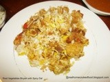 Root Vegetables Biryani with Spicy Dal