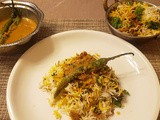 Soy Curls Chi'kn Biryani with Mirchi Ka Salan