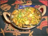 Soya Aloo Matar / Soya Potato Green Peas Curry