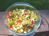 Sprouted wheat Salad with Feta