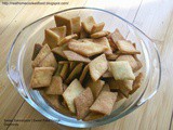 Sweet Sakkarpara | Sweet Fried Dough Diamonds