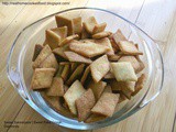 Sweet Sakkarpara | Sweet Fried Dough Diamonds