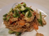 Teriyaki Mock Chicken With Noddles & Vegetables