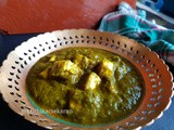 Jain Palak Paneer