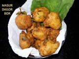 Masur Dailor Bor (Red Lentil Fritters)