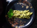 Mexican Mint-Peanuts Pesto Pasta