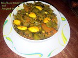 Broad beans tomato curry with Fenugreek