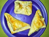 Jalapeno stuffed olive and cheese puff pastry