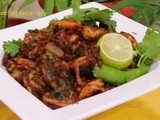 Spicy Ginger prawns dry