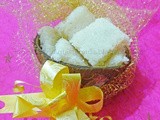 Coconut Burfi - a traditional Indian Sweet