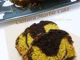 Custard Marble Cake  (Eggless)