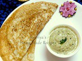 Hurigadale Dosa / Fried gram dal Dosa